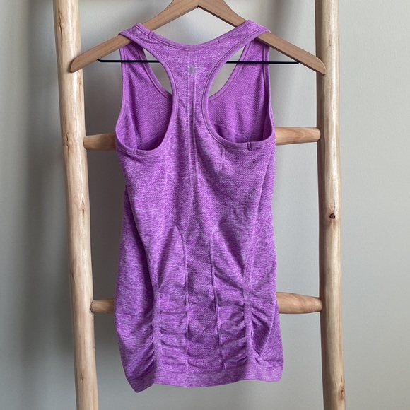 Athleta Fastest Track Purple Ruched Tank Top XS - Picture 6 of 7
